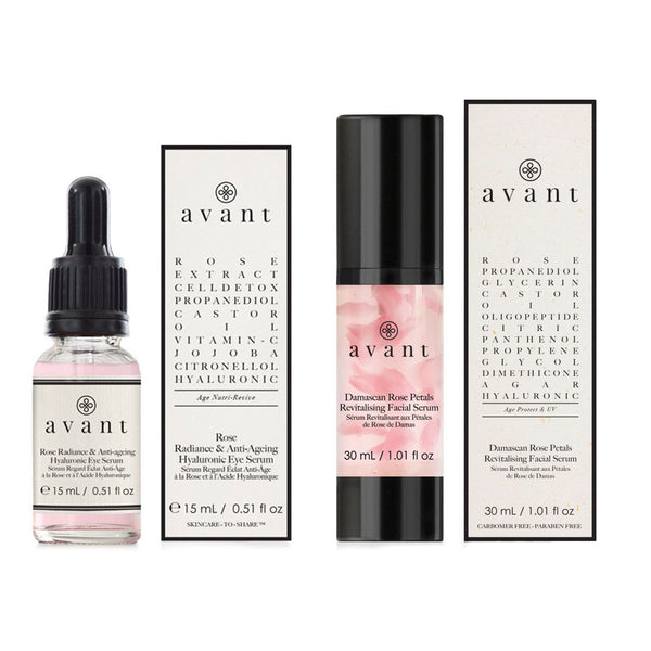 Avant Skincare Revitalising Facial Serum & Anti-ageing Hyaluronic Eye Serum Duo