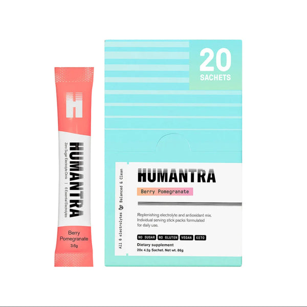 Humantra Berry Pomegranate Electrolyte Powder, 20 Sachets