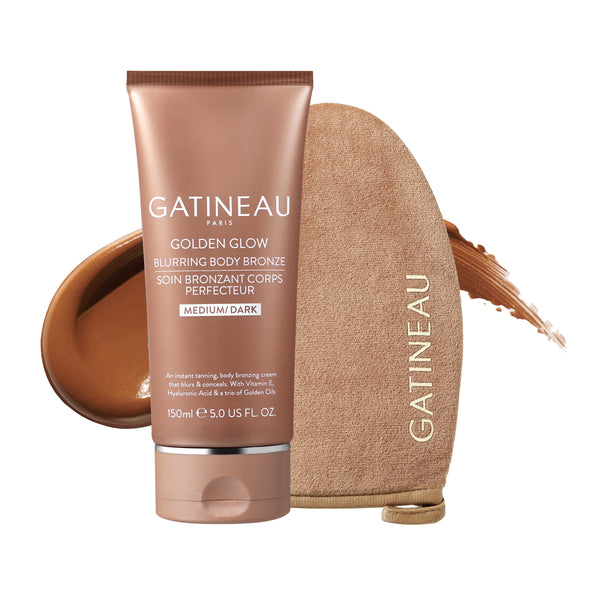 Gatineau Golden Glow Blurring Body Bronze Medium Dark & Luxury Tanning Mitt Duo (Worth £52)