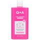 Pink bottle of Q+A Curl Defining Shampoo on a white background