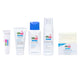 Set of skincare products from the brand 'Sebamed' on a white background