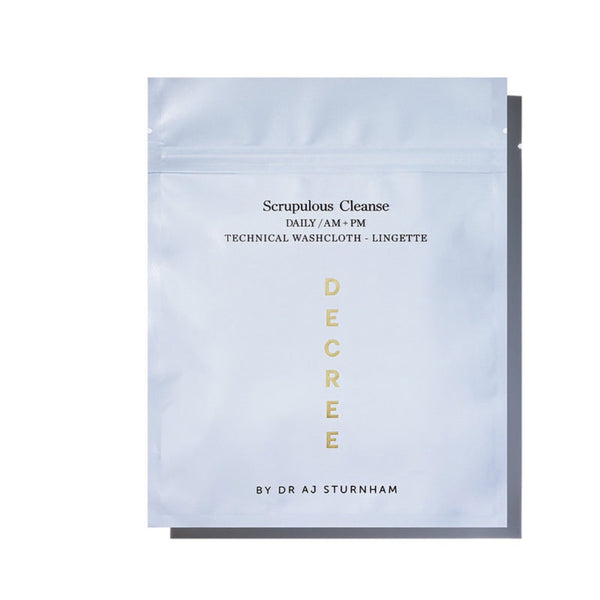 Decree Scrupulous Cleanse Cloth packaging