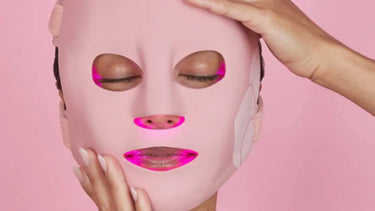 Lady wearing MZ skin LED mask