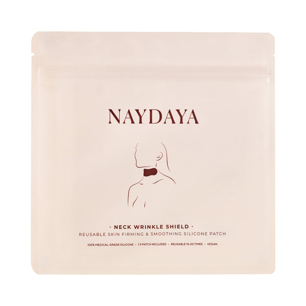 Naydaya neck wrinkle shield packaging on a white background