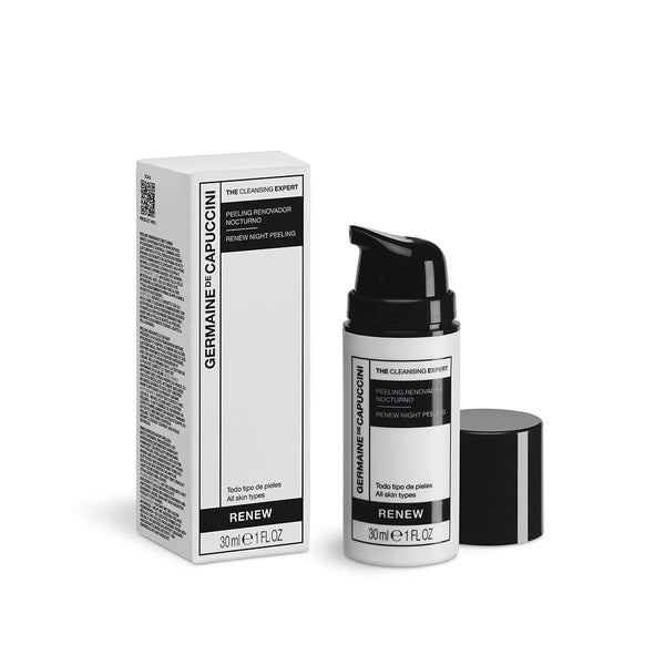 Skincare product with packaging on a white background