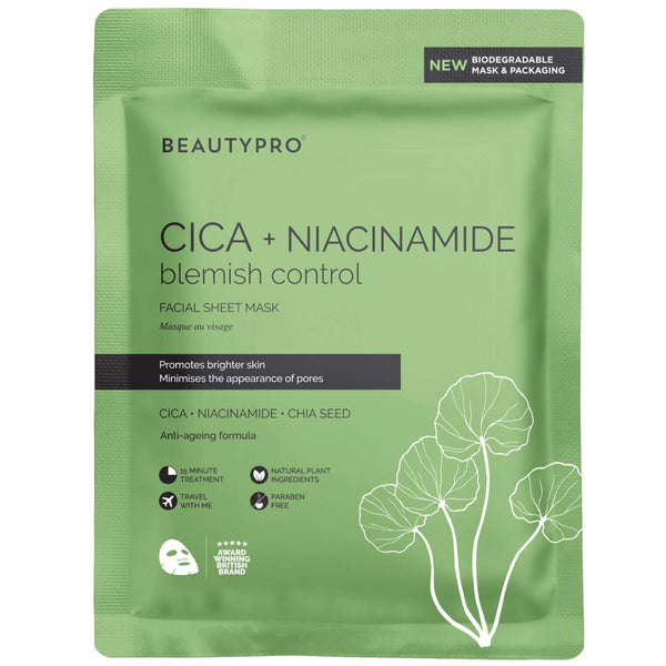 BEAUTYPRO CICA & NIACINAMIDE Blemish Control Sheet Mask