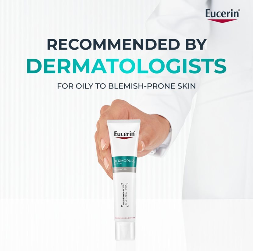 Eucerin Dermatologist-recommended skincare product with a white background