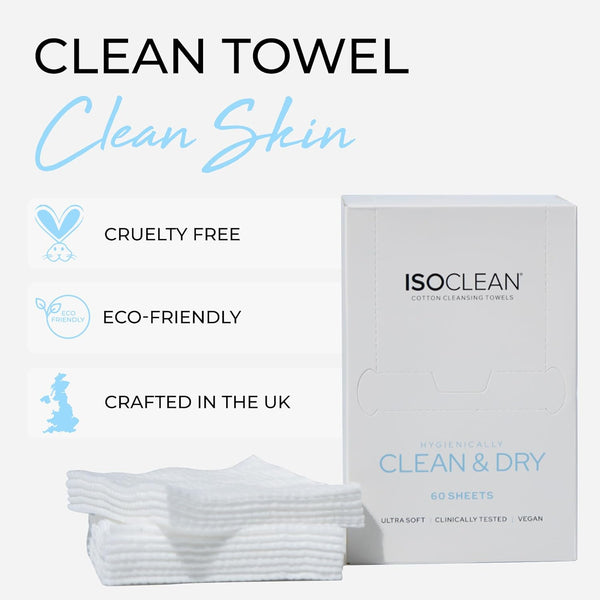 ISOSKIN Cotton Cleansing Towels - 25 sheets