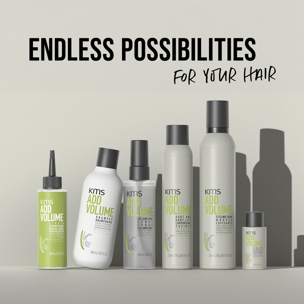 KMS Add Volume Liquid Strength Rinse 150ml