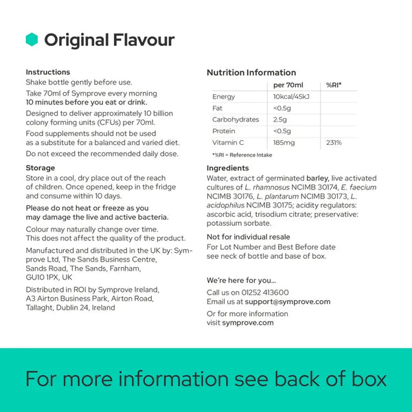 Symprove Daily Gut Solution Original 4 x 500ml