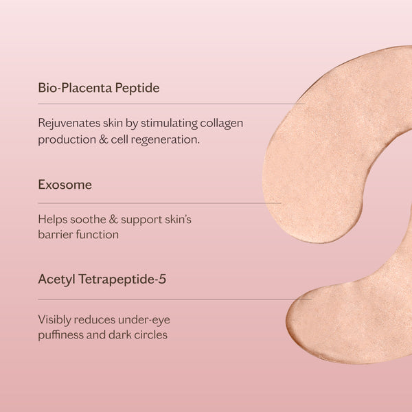 MZ SKIN Bio-Placenta Peptide Illuminating Hydrogel Eye Mask Sachet (Single)