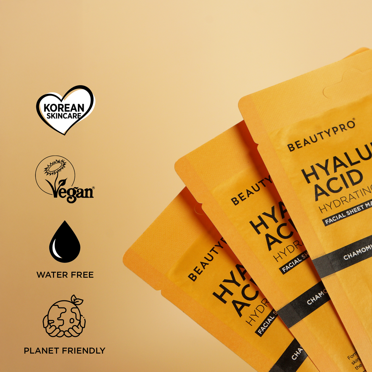 BEAUTYPRO HYALURONIC ACID Hydrating Sheet Mask