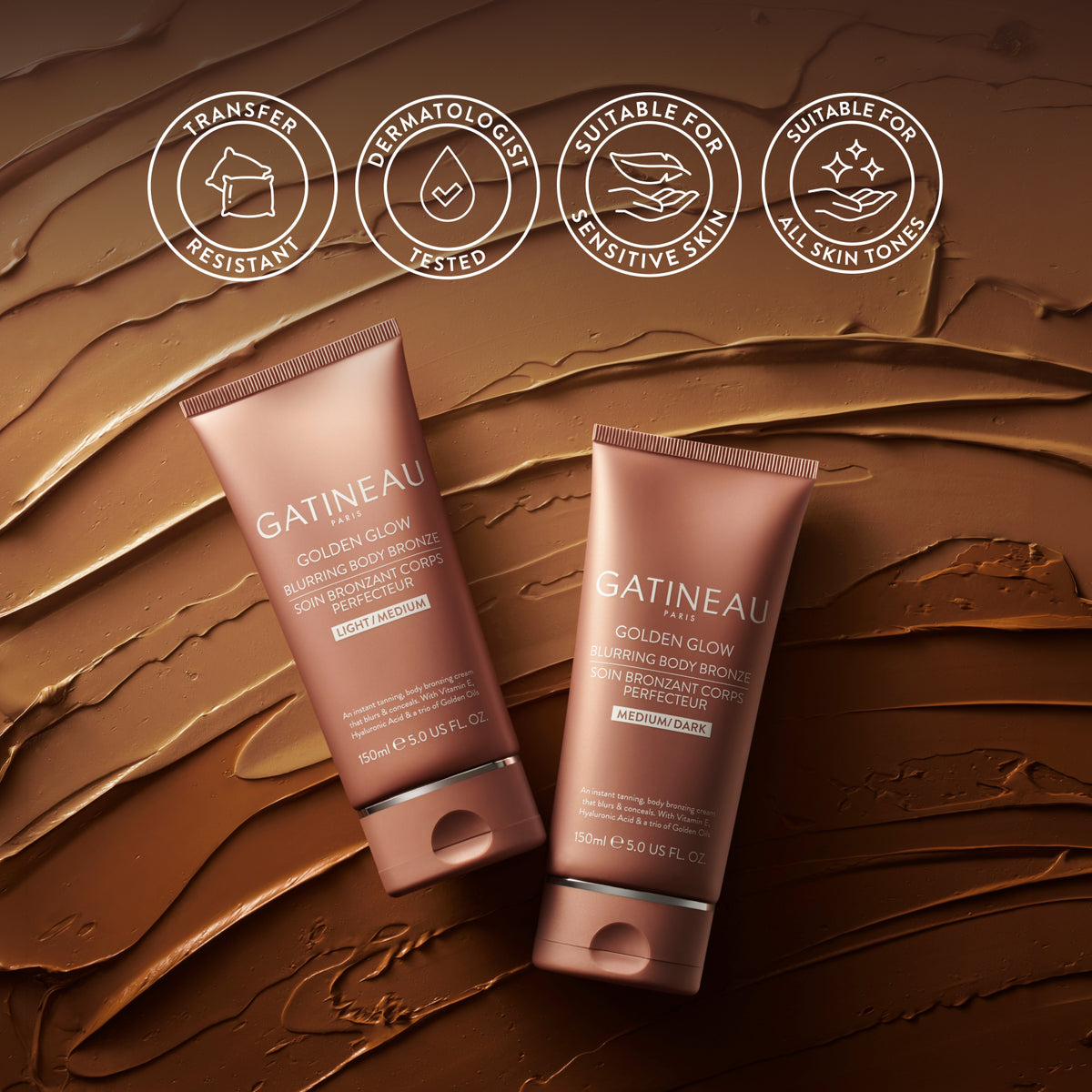 GATINEAU Golden Glow Blurring Body Bronze Medium Dark 150ml