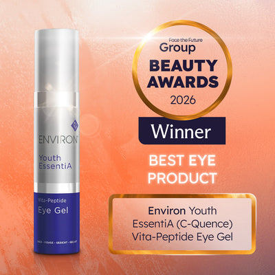 Environ Youth essentia c-quence vita peptide eye gel winner of best eye product, Face the Future Beauty Awards 2026 