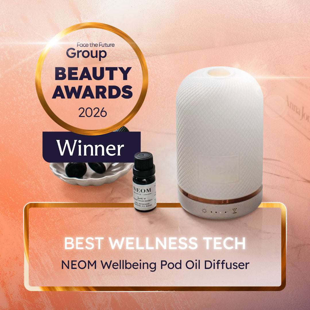NEOM Wellbeing pod oil diffuser winner of best wellness tech, Face the Future Beauty Awards 2026 