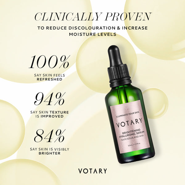 VOTARY Brightening Hyaluronic Serum - Narcissus and AHAs