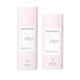 Two Kerasilk haircare bottles in a pale pink color on a white background, one 250 mL smoothing shampoo and one 200 mL smoothing conditioner, both labeled 'Nourished Controlled'.