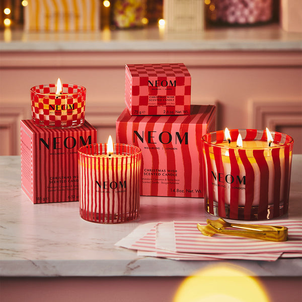 NEOM Wellbeing London Christmas Wish Travel Candle