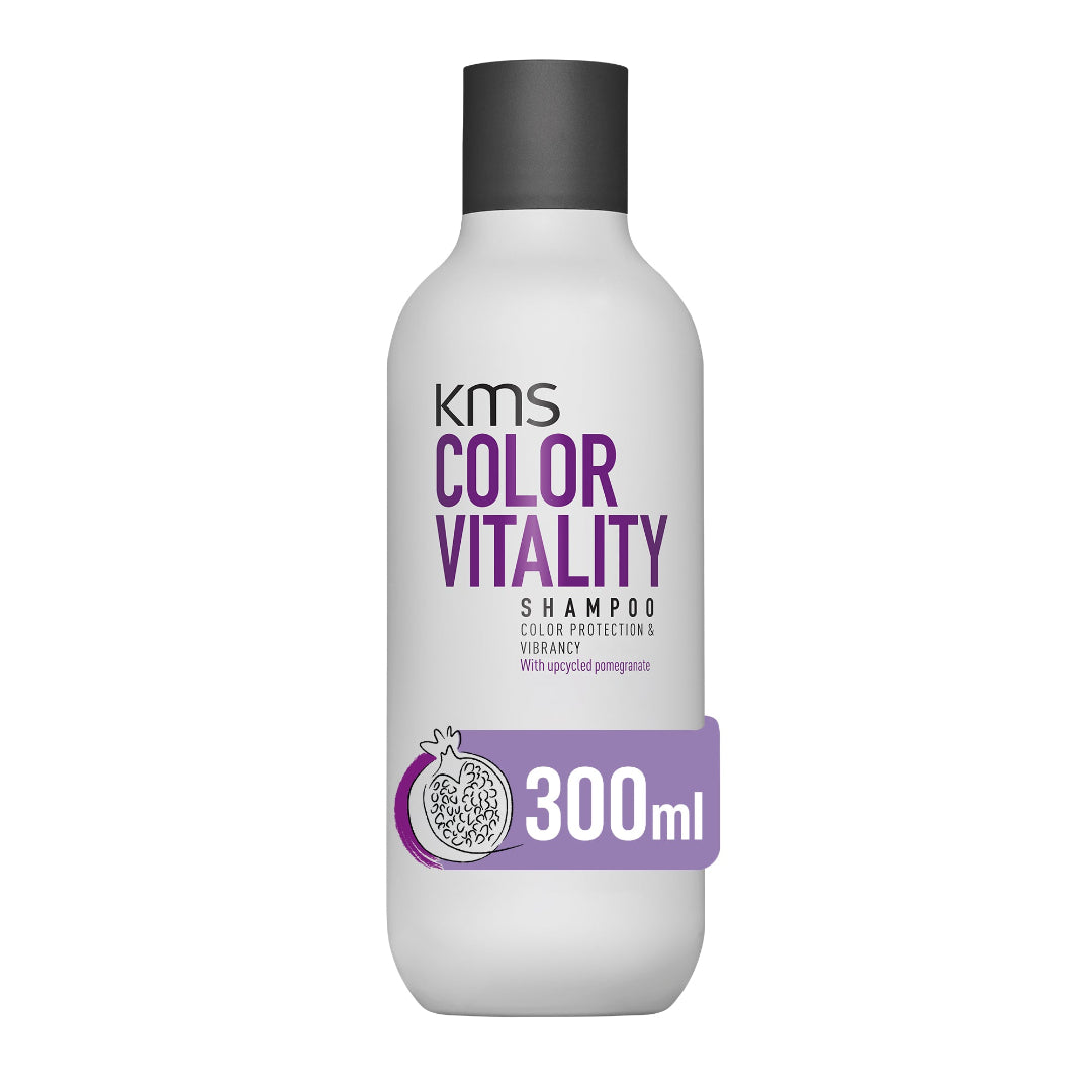 KMS Color Vitality shampoo bottle on a white background