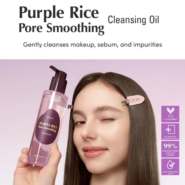 Eqqualberry Pore Fit Purple Rice Pore Smoothing Cleansing Oil 200ml