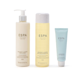Three ESPA products on a white background