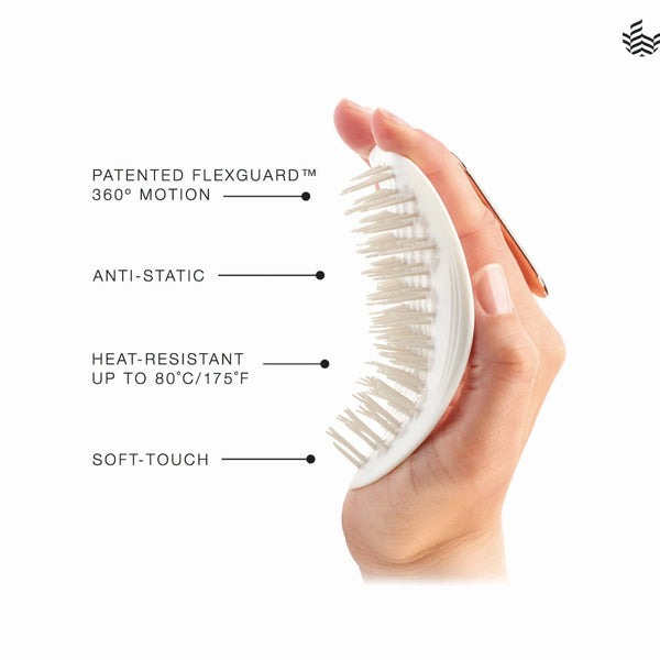 Manta Fine or Fragile & Sensitive Scalp Brush - Pearl White