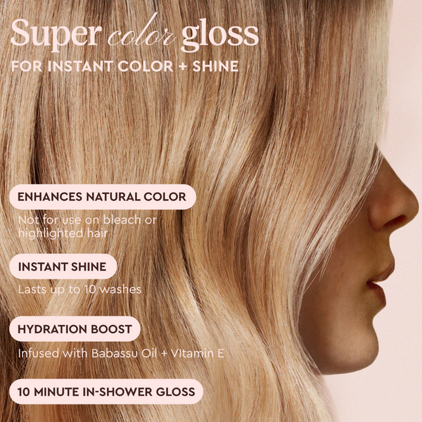 Glaze Supergloss Color Conditioning Hair Gloss Honey Blonde For Instant Shine 190ml