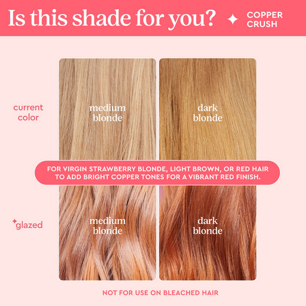 Glaze Supergloss Color Conditioning Hair Gloss Copper Crush For Instant Shine 190ml