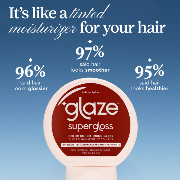 Glaze Supergloss Color Conditioning Hair Gloss Auburn Spice For Instant Shine 190ml