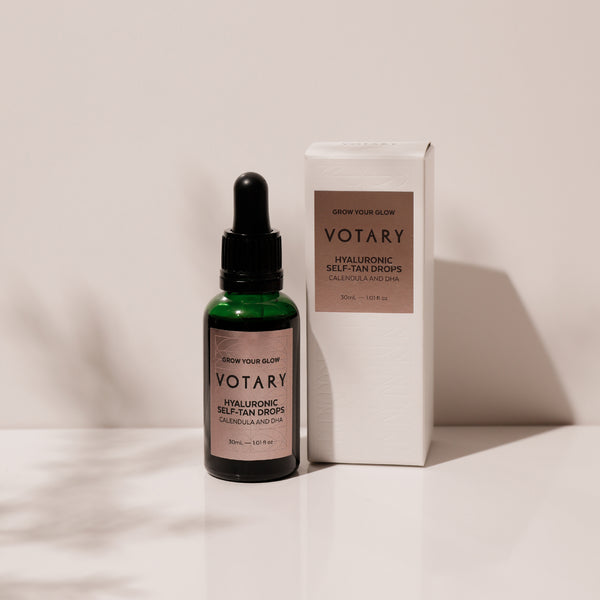 Votary Hyaluronic Self-Tan Drops, Calendula and DHA 30ml