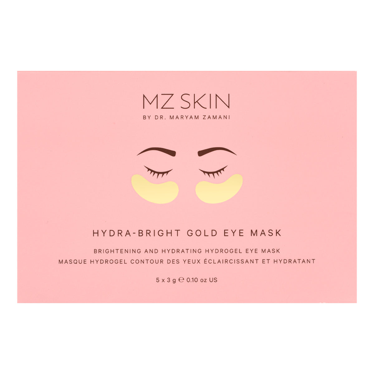 MZ SKIN Hydra-Bright Gold Eye Mask 5 x Masks