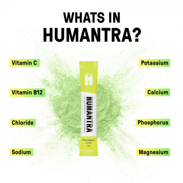 Humantra Himalayan Lime Electrolyte Powder, 20 Sachets