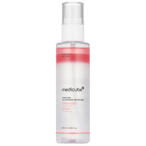 Medicube serum mist bottle on a white background
