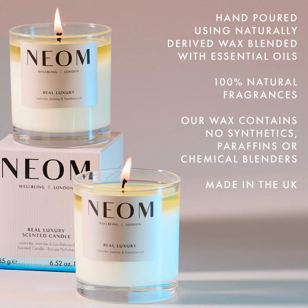 NEOM Real Luxury De-Stress Scented Candle (1 Wick)