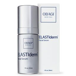 Obagi ELASTIderm Facial Serum bottle and packaging on a white background