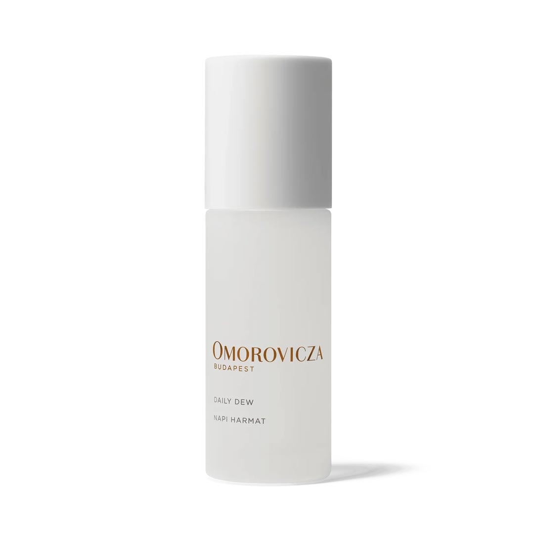 Omorovicza skincare bottle on a white background