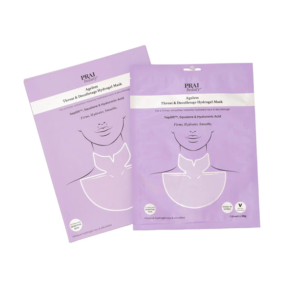 Prai Beauty Ageless Neck & Decolletage Hydrogel Mask - Trio