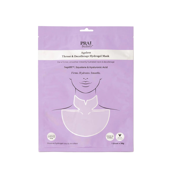Prai Beauty Ageless Neck & Decolletage Hydrogel Mask - Single