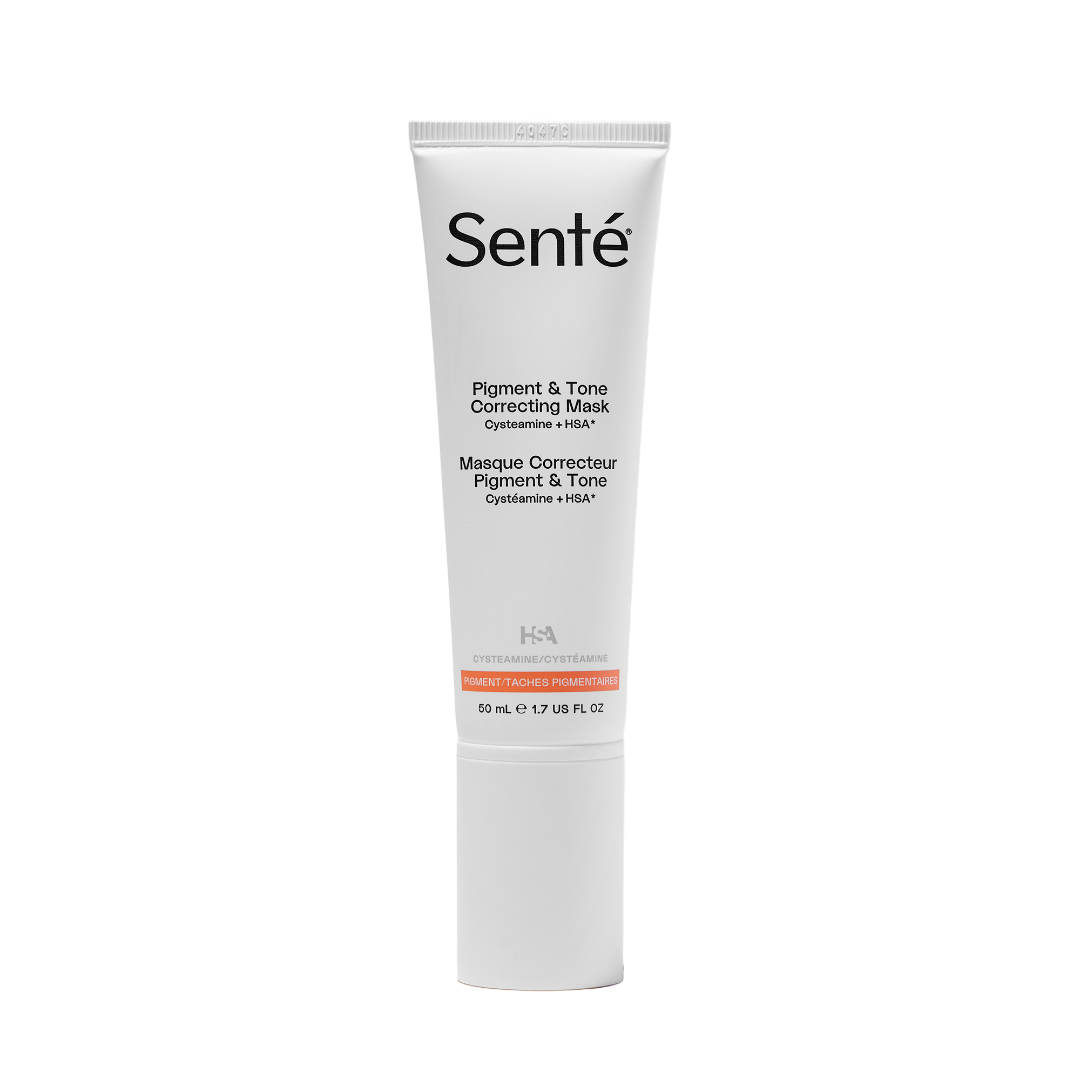 Senté Pigment & Tone Correcting Mask tube on a white background