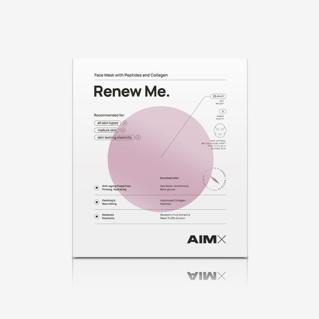 AimX Sheet mask with peptides and collagen 
