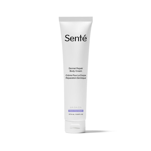 Senté Dermal Repair Body Cream tube on a white background