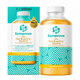 Symprove daily live & active bacteria water-based food supplement in a 500ml bottle next to its teal and white packaging box, with pineapple flavour indicated on both.