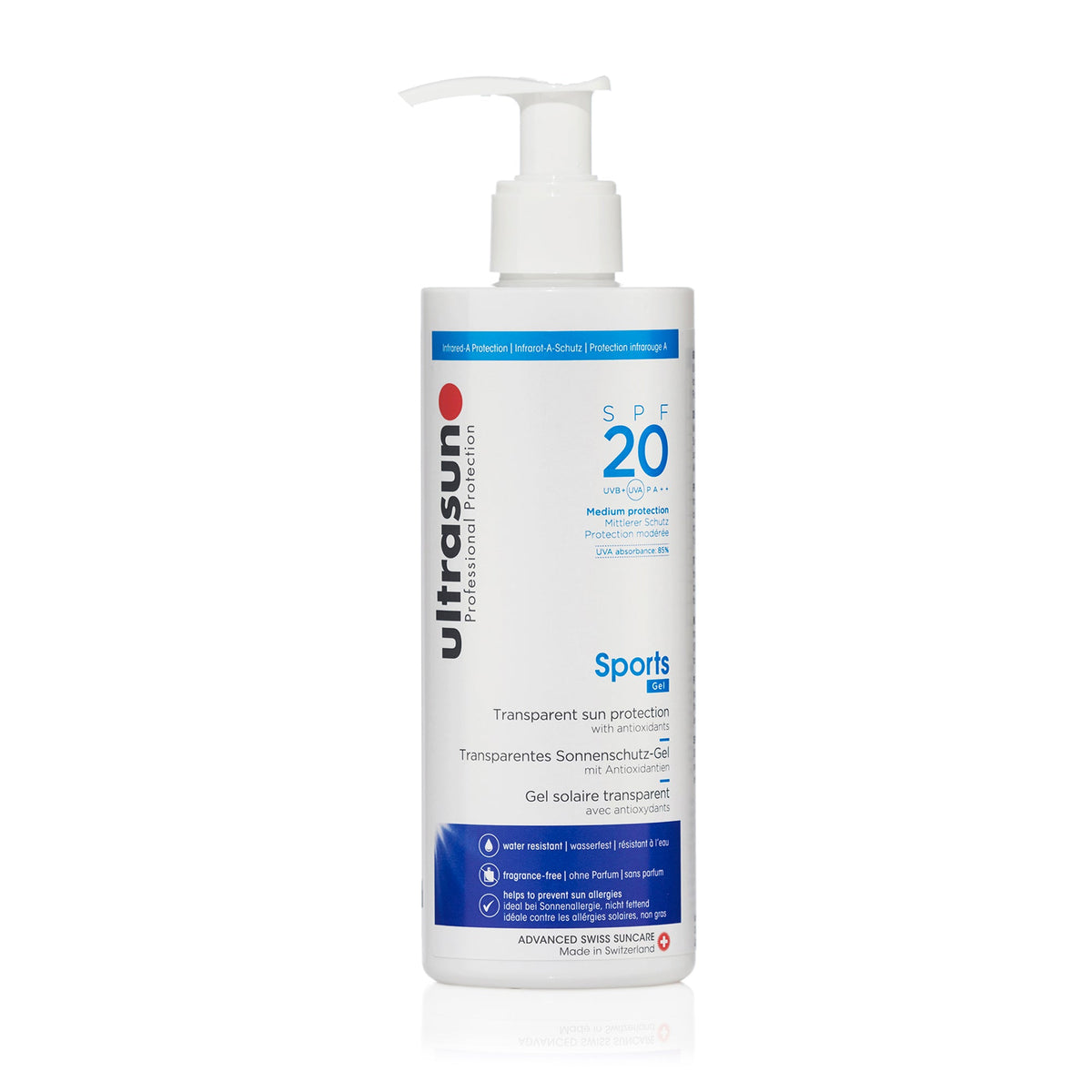 Ultrasun Sports Gel SPF 20 400ml