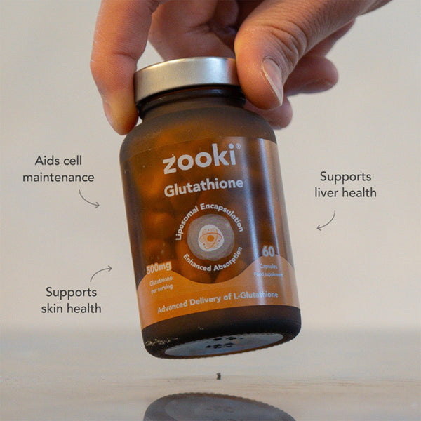 Zooki Liposomal Glutathione 500mg Capsules - 30 Day Supply