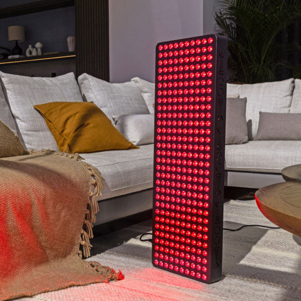 Super Max Red Light Therapy Device In Living Room