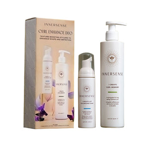 Innersense Curl Enhance Duo with packaging on a white background