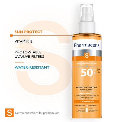 Pharmaceris S - Protective Dry Oil SPF 50 Duo-Active Formula