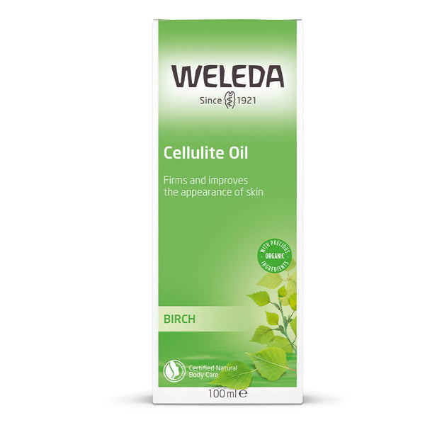 Green Weleda Birch Cellulite Oil box