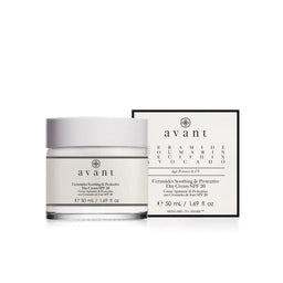 Avant Skincare Ceramides Soothing & Protective Day Cream SPF 20 and packaging 