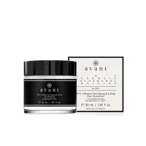 Avant Skincare R.N.A Radical Anti-Ageing & Lifting Duo Moisturiser and packaging